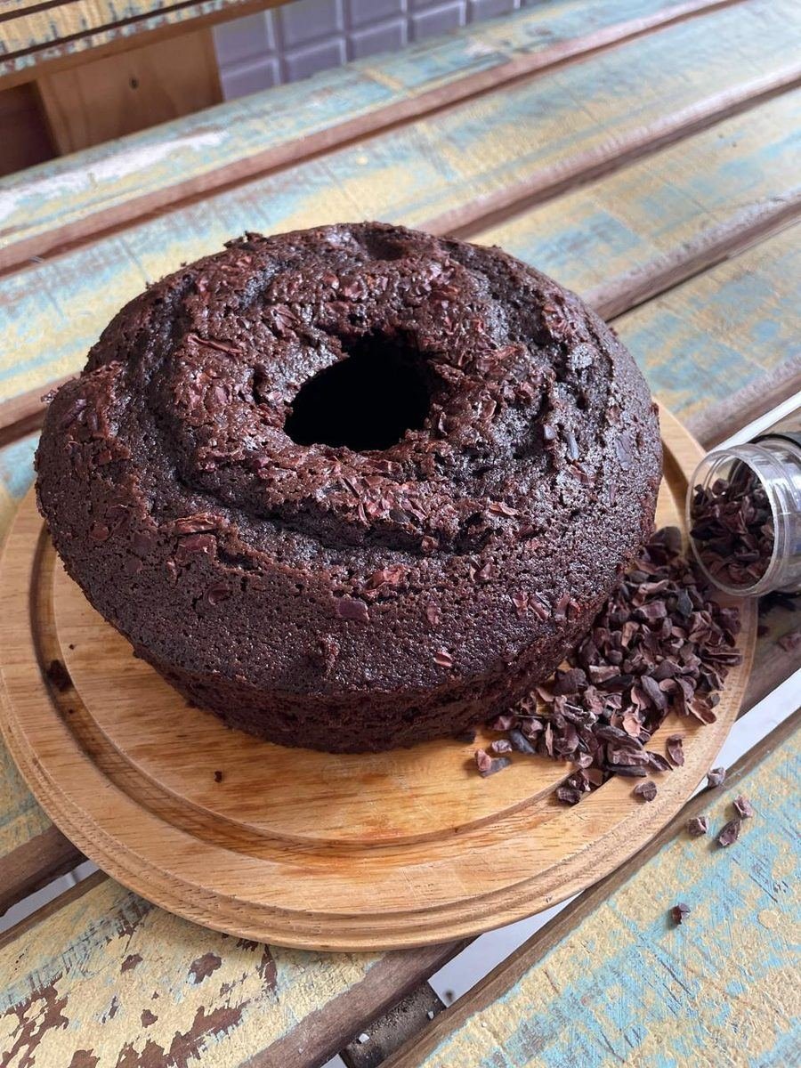 Bolo Dark e Nibs de Cacau