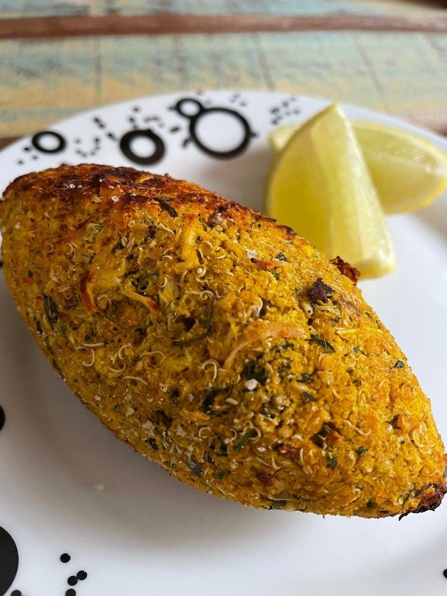 Quibe de Quinoa, Abóbora e Frango